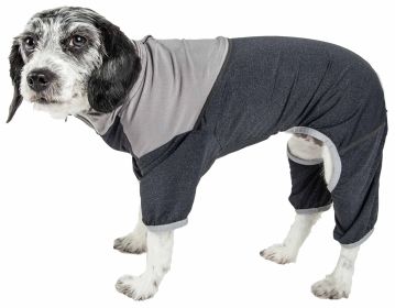 4-Way Stretch Two-Toned Full Body Warm Up (Color: Black, Size: Small)