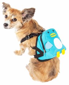 'Waggler Hobbler' Large-Pocketed Compartmental Animated Dog Harness Backpack (Size: Medium)