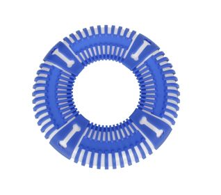 Flexible Frisbee Extreme Outdoor Training Durable Fetch Dog Toy (Color: Blue)