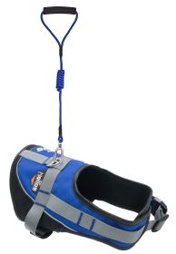 Easy Tension 3M Reflective Endurance 2-in-1 Adjustable Dog Leash & Harness (Size: Large)