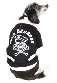 Varsity-Buckled Collared Dog Coat (Size: Small)