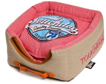 Convertible & Reversible Vintage 2-in-1 Collapsible Dog House Bed (SKU: PB31PKLG)