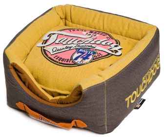 Convertible & Reversible Vintage 2-in-1 Collapsible Dog House Bed (SKU: PB31YLLG)