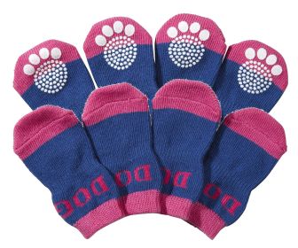 Dog Socks W/ Rubberized Soles (Size: Large)