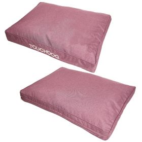 'Hushky' Water-Resistant Premium Raised Dog Mat (Color: pink, Size: Medium)