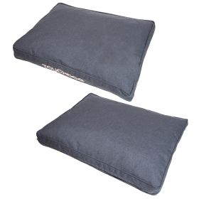 'Hushky' Water-Resistant Premium Raised Dog Mat (Color: Charcoal Grey, Size: Medium)