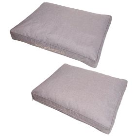 'Hushky' Water-Resistant Premium Raised Dog Mat (Color: Grey, Size: Medium)
