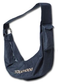 Touchdog 'Paw-Ease' Over-The-Shoulder Travel Sling Dog Carrier (Color: Navy)