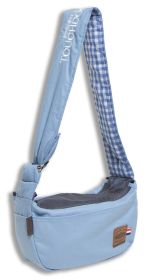 'Toga-Bark' Over-The-Shoulder Hands-Free Pet Carrier (Color: Blue)