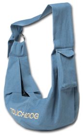 Touchdog 'Paw-Ease' Over-The-Shoulder Travel Sling Dog Carrier (Color: Blue)