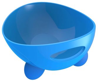 'Modero' Dishwasher Safe Tilted Dog Bowl (Color: Blue)