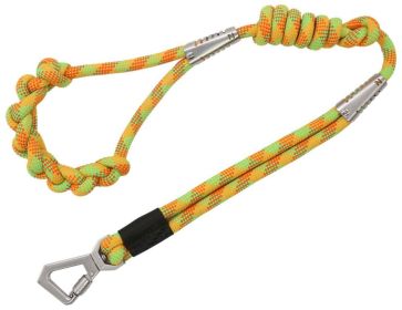 'Neo-Craft' One-Piece Knot-Gripped Training Dog Leash (Color: Yellow)