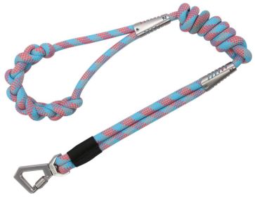 'Neo-Craft' One-Piece Knot-Gripped Training Dog Leash (Color: Blue)