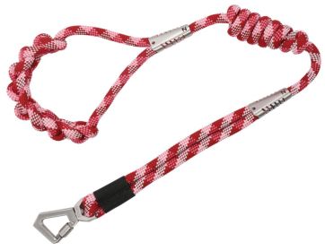 'Neo-Craft' One-Piece Knot-Gripped Training Dog Leash (Color: Red)