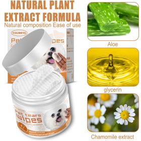 Yegbong Dog Wipes Clean, Tear Stains Eye Cleaning Wipe Cotton Pad (Quantity: 1pc)