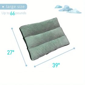 Dog Mat Sleeping Floor Mat Removable & Washable Up to 100 lbs (Color: Green, Size: 39''*27''*3' Up to 66 lbs)