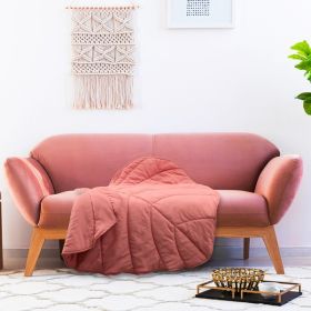 3D Leaves Shaped Dog Plush Blanket Cushion Dog Bed (Color: as picture)