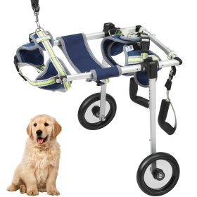 VEVOR 2 Wheels Dog Wheelchair for Back Legs, Lightweight & Adjustable (Size: Extra Small (XS))