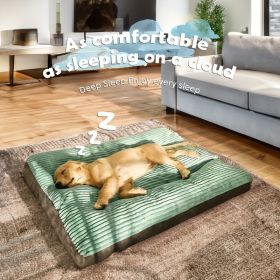 Dog Mat Sleeping Floor Mat Removable & Washable Up to 100 lbs (Color: gray, Size: 30*24*3'' Up to 33 lbs)