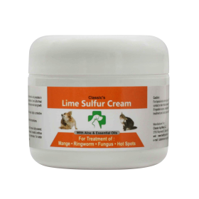 Lime Sulfur Pet Skin Cream -for Itchy & Dry Skin (Size: 2 oz)