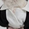 Varsity-Buckled Collared Dog Coat