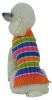 Tutti-Beauty Rainbow Heavy Cable Ribbed Turtle Neck Dog Sweater
