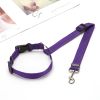 Solid Color 2 In 1 Car Seat Belt Leash Backseat Belt Adjustable For Dog