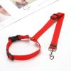 Solid Color 2 In 1 Car Seat Belt Leash Backseat Belt Adjustable For Dog
