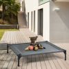 Portable Elevated Outdoor Dog Bed w/ Removable Canopy Shade