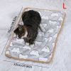 Warming Pad Cartoon Paw Print Warm Plush Sleeping Pad For Small Dogs