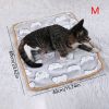 Warming Pad Cartoon Paw Print Warm Plush Sleeping Pad For Small Dogs