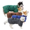Microfiber Dog Bathrobe; Absorbent, Quick Dry
