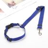 Solid Color 2 In 1 Car Seat Belt Leash Backseat Belt Adjustable For Dog