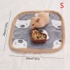 Warming Pad Cartoon Paw Print Warm Plush Sleeping Pad For Small Dogs