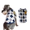 Vintage Plaid Thick Diamond Winter Large Dog Thermal Vests