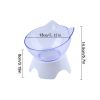 Cat Ear Shape Feeding Bowl Neck Protection Bowl