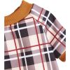 Warm Fleece Clothing Classic Plaid Patchwork Dog Hoodies