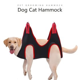 Grooming Hammock For Dog Hammock Restraint (Color: Black, Size: XS)