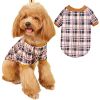 Warm Fleece Clothing Classic Plaid Patchwork Dog Hoodies