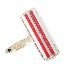2-Way Dog Hair Remover Lint Roller Carpet Brushes (Color: Red)